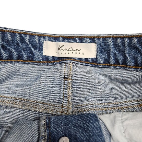 Kancan Signature Denim Distressed Button-Front Mini Skirt S Distressed Casual‎ - Picture 3 of 11